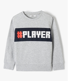 sweat garcon tout doux imprime gris sweatsI469901_1