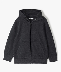 GEMO Sweat zippé avec capuche garçon Gris