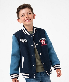 blouson bomber garcon look sportswear - camps united bleu blousons et vestesI478601_1