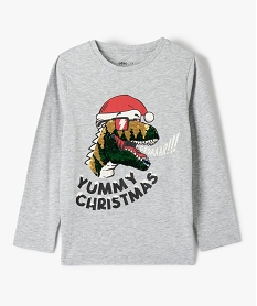 GEMO Tee-shirt de Noël garçon imprimé à sequins réversibles Multicolore