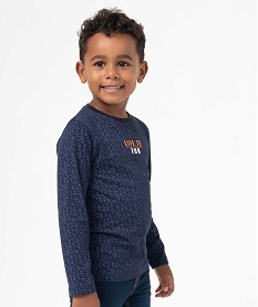 GEMO Tee-shirt garçon à manches longues imprimé sport Imprimé