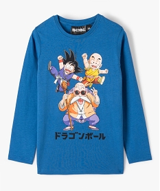 GEMO Tee-shirt garçon à manches longues imprimé - Dragon Ball Bleu