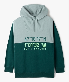 SANS GENRE NOIR SWEAT VERT