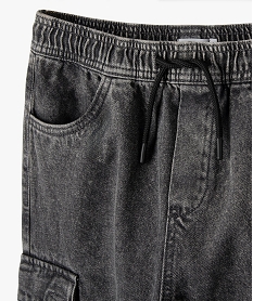 jegging avec poches a rabat sur les cuisses garcon gris jeansI494501_2