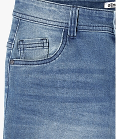 bermuda en jean coupe regular a revers garcon bleuI494801_2
