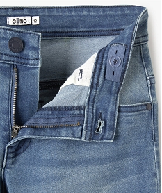 bermuda en jean coupe regular a revers garcon bleuI494801_3