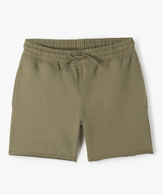 GEMO Bermuda garçon en maille à bord franc kaki standard
