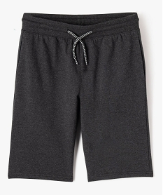 GEMO Bermuda en maille à taille élastiquée garçon Gris