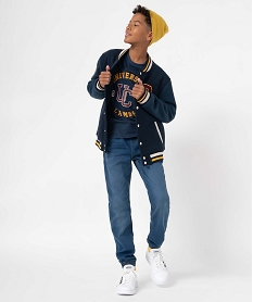 GEMO Blouson bomber garçon sportswear - Camps United noir chine