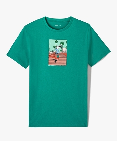 GEMO Tee-shirt garçon à manches courtes avec motif vert standard