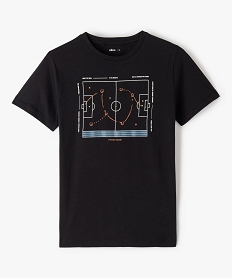 GEMO Tee-shirt garçon avec motif XXL sur l’avant Noir