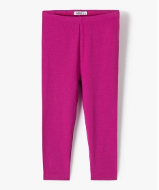 GEMO Legging 78ème uni à taille élastiquée fille rose vif