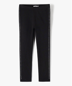 GEMO Legging long avec strass argentés fille noir standard