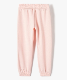 pantalon de jogging fille en molleton chaud rose pantalonsI509401_4