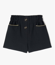 GEMO Short fille en toile avec détails scintillants sur les poches Noir