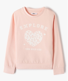 TEE-SHIRT BEIGE SWEAT ROSE