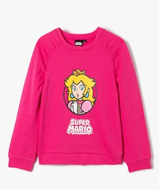 sweat fille avec motif princesse peach - super mario roseI512901_1