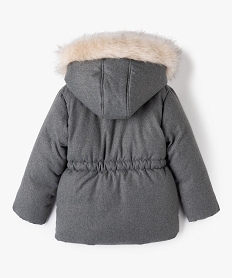 manteau fille elegant a doublure chaude et rembourrage en fibres recyclees grisI515401_4