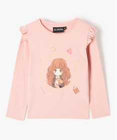 GEMO Tee-shirt fille à manches longues avec motif - Harry Potter rose standard