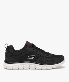 GEMO Baskets homme running unies à lacets - Skechers Noir