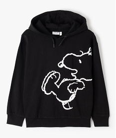 GEMO Sweat fille à capuche et imprimé - Snoopy et les Peanuts noir standard