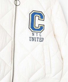 blouson bomber fille matelasse a details rayes - camps united beigeI542401_4