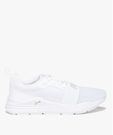 GEMO Baskets homme running légères unies - Puma Wired Blanc