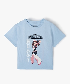 GEMO Tee-shirt fille à manches courtes avec motif – My Hero Academia Bleu