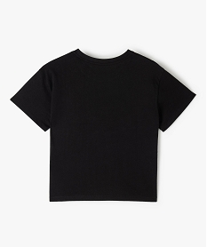 tee-shirt fille court avec motif qui brille dans le noir noirI548601_3