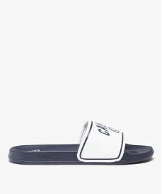 GEMO Mules de piscine homme bicolores – Camps United Bleu