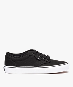GEMO Baskets homme unies en toile et à lacets - VANS noir vif