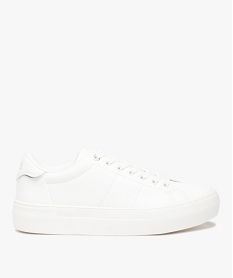 GEMO Tennis femme unies à lacets – Ellesse Virgin blanc chine