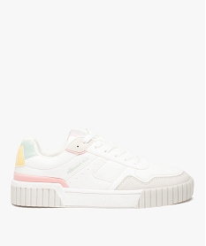 GEMO Baskets femme colorées à lacets – Ellesse Tania blanc chine
