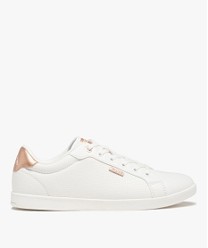 GEMO Baskets femme unies avec microperforations - Kappa Lena Blanc