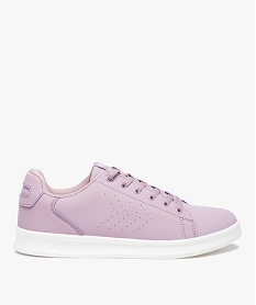 GEMO Tennis femme unies à lacets – Hummel Busan Violet