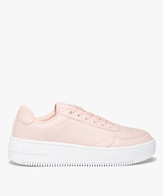 GEMO Baskets femme à semelle plateforme Rebound PF – Champion Rose