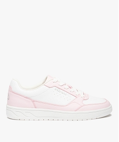 GEMO Baskets femme style retro tennis bicolores – Ellesse blanc chine