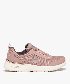 GEMO Baskets femme légères avec détails métallisés - Skechers rose vif