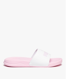 GEMO Mules de piscine femme détail métallisé - Puma Blanc