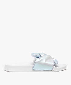 GEMO Mules de piscine femme à bandeau drapé – Maui and Sons Gris