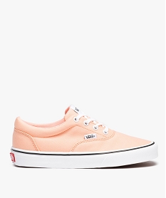 GEMO Baskets femme dessus en toile et à lacets - Vans rose vif