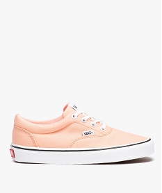 GEMO Baskets femme dessus en toile et à lacets - Vans Rose