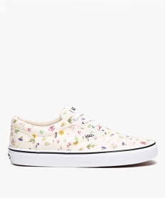 GEMO Baskets femme dessus en toile et à lacets - Vans imprime fleurs