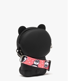 pochette fille forme panda avec cordon satine amovible noirI574401_2