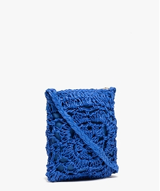 sac fille en paille avec bandouliere tressee bleu standardI576101_2