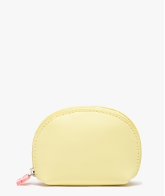 GEMO Porte-monnaie fille avec large zip jaune standard