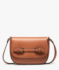 GEMO Sac femme à bandoulière petit format marron vif