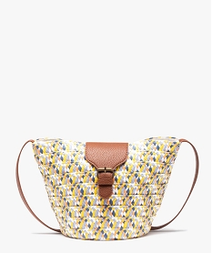 GEMO Sac cabas femme compact à bandoulière Multicolore