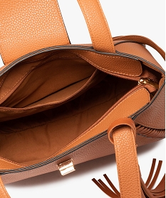 sac femme avec details laces et pampille amovible orangeI588301_3