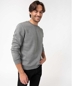 GEMO Sweat avec intérieur molletonné homme gris standard